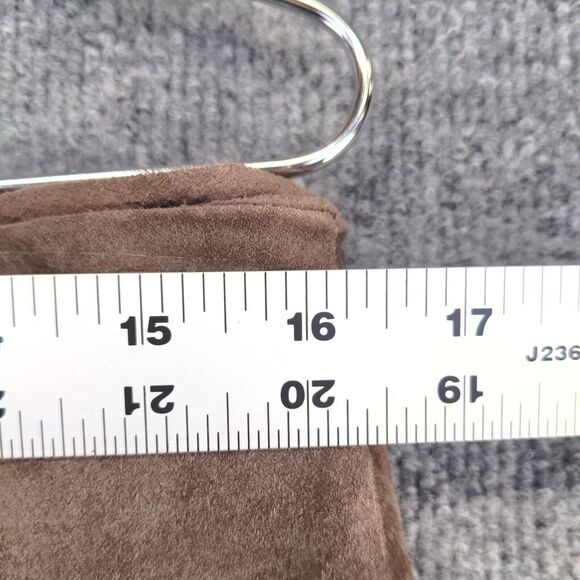 Hypo Active Women's Leather Pants Brown 12 Flat Front Lined Logo - Picture 9 of 10